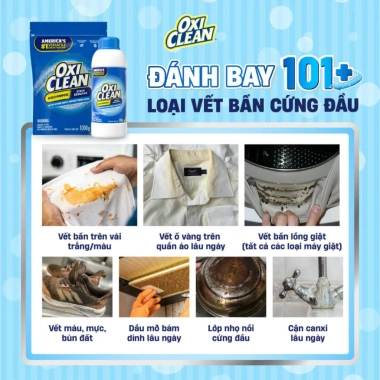 Bột Tẩy Đa Năng Oxiclean 1.000g Làm sạch lồng giặt, khử mùi hôi, tẩy vết bẩn cứng - Giá 220.046đ 5