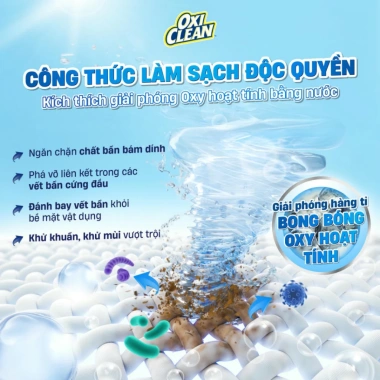 Bột Tẩy Đa Năng Oxiclean 1.000g Làm sạch lồng giặt, khử mùi hôi, tẩy vết bẩn cứng - Giá 220.046đ 6