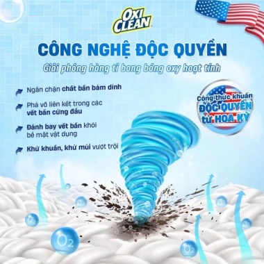Bột Tẩy Đa Năng Oxiclean 500g - Khử mùi, giặt quần áo, vệ sinh gia dụng, chỉ 255.000
