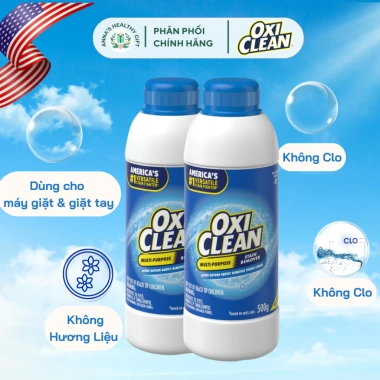 Bột Tẩy Đa Năng Oxiclean 500g - Khử mùi, giặt quần áo, vệ sinh gia dụng, chỉ 255.000 10 Bột Tẩy Đa Năng Oxiclean 500g - Khử mùi, giặt quần áo, vệ sinh gia dụng, chỉ 255.000 10