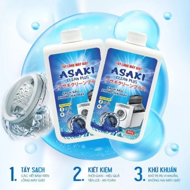 Bột Tẩy Lồng Máy Giặt ASAKI - Vệ Sinh, Loại Bỏ Mùi Hôi, Chống Nấm Mốc, 54.000đ 9