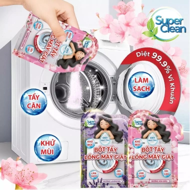 Bột Tẩy Lồng Máy Giặt SUPERCLEAN - Loại Bỏ Mùi Hôi, Vết Bẩn, Giá 29.000 VND 2