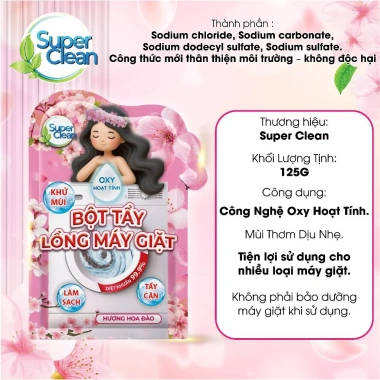 Bột Tẩy Lồng Máy Giặt SUPERCLEAN - Loại Bỏ Mùi Hôi, Vết Bẩn, Giá 29.000 VND 3
