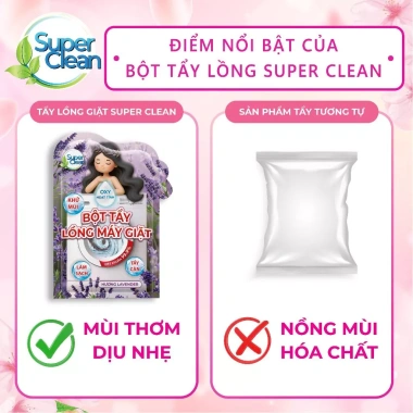 Bột Tẩy Lồng Máy Giặt SUPERCLEAN - Loại Bỏ Mùi Hôi, Vết Bẩn, Giá 29.000 VND 5