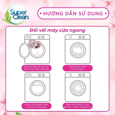 Bột Tẩy Lồng Máy Giặt SUPERCLEAN - Loại Bỏ Mùi Hôi, Vết Bẩn, Giá 29.000 VND 6