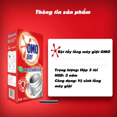 Bột tẩy OMO HH322 - Vệ sinh lồng giặt, xóa nấm mốc, bám bẩn 99% hiệu quả 6