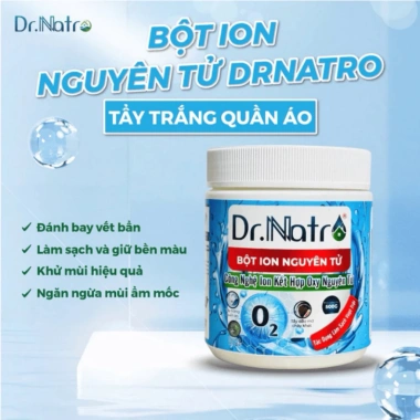 Bột Tẩy Rửa Dr.Natro Gốc Oxy 500g - Vệ Sinh Lồng Máy Giặt, Tẩy Ố Quần Áo, Giá 185k