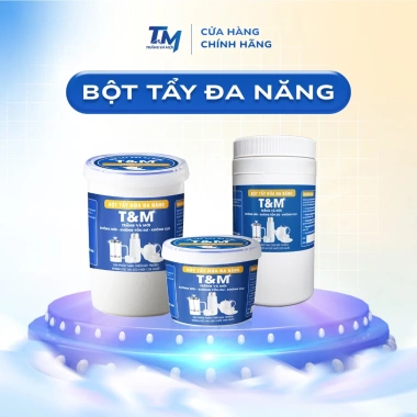 Bột tẩy rửa thông minh T&M Trắng Mới - Làm sạch tối đa, đa năng mọi bề mặt, 1kg/500g, 140.000 VND