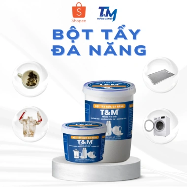 Bột tẩy rửa thông minh T&M Trắng Mới - Làm sạch tối đa, đa năng mọi bề mặt, 1kg/500g, 140.000 VND