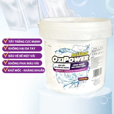 Bột Tẩy Trắng Quần Áo Đa Năng Mifan OxiPower – Xử lý vải ố vàng, vết bẩn khó giặt, an toàn không phai màu, chỉ 39.000₫