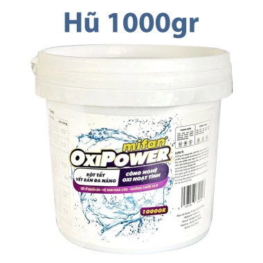 Bột Tẩy Trắng Quần Áo Đa Năng Mifan OxiPower – Xử lý vải ố vàng, vết bẩn khó giặt, an toàn không phai màu, chỉ 39.000₫