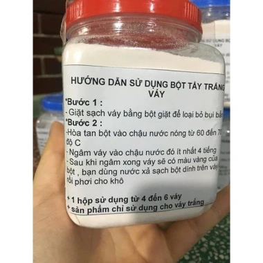 Bột tẩy trắng váy cưới - Loại bỏ vết rượu vang đỏ nhanh, giá chỉ 60.000₫ 4