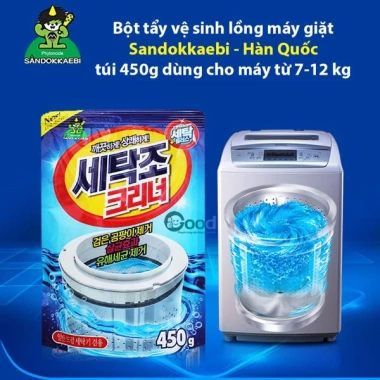 Bột Tẩy Vệ Sinh Lồng Máy Giặt Hàn Quốc 450g Combo 2 Gói - Giá 75.000, Siêu Tiết Kiệm