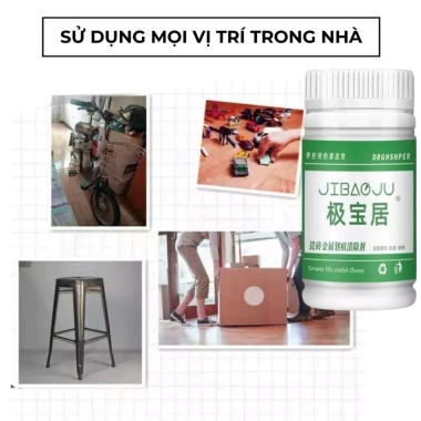 Bột tẩy vết xước Gạch đa năng JIBAOJU 100g - Tẩy xước Gạch men, bồn cầu, bồn tắm nhanh, không trầy 2