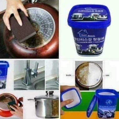 Bột tẩy xoong nồi Hàn Quốc 2 hộp 500gr - Kem đa năng làm trắng nồi, chảo, sàn nhà tắm, nhà bếp - Giá 75.000đ