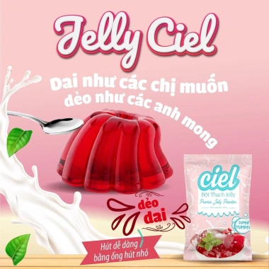 Bột thạch jelly Ciel 140g - Giá 23.200đ, giảm sâu, dễ làm, vị thơm ngon, năng lượng 2 Bột thạch jelly Ciel 140g - Giá 23.200đ, giảm sâu, dễ làm, vị thơm ngon, năng lượng 2