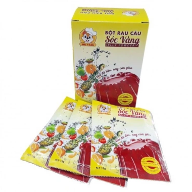 Bột thạch rau câu Sóc Vàng 1 gói - Ngon, thơm, 12.000đ giảm từ 14.400đ