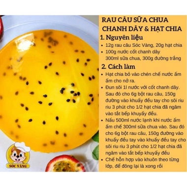 Bột thạch rau câu Sóc Vàng 1 gói - Ngon, thơm, 12.000đ giảm từ 14.400đ