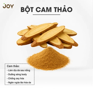 Bột Thảo Mộc JOY 50g Dưỡng Trắng Da, Giảm Thâm, Giảm Mụn Lưng, Da Mịn - Chỉ 49k