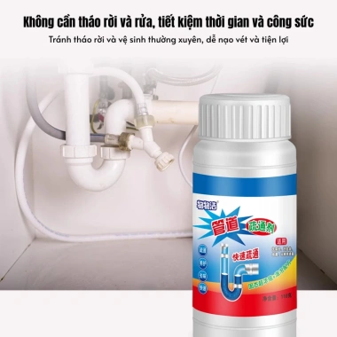 Bột Thông Cống Cực Mạnh 110g - Thông Tắc Bồn Cầu, Bồn Rửa, Đường Ống Nhanh Chóng, Hiệu Quả, Giá 75.000 6