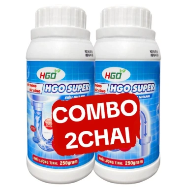 bột thông cống HGO SUPER Thông tắc bồn cầu, bồn rửa, đường ống nhanh, hiệu quả 59k 9