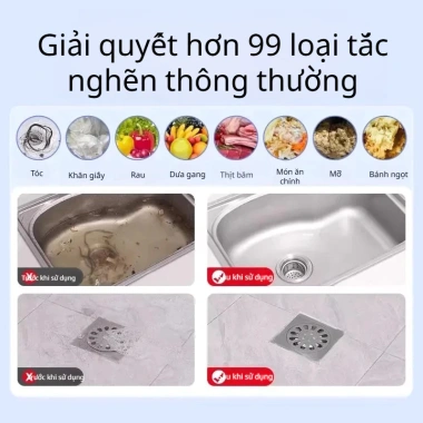 Bột Thông Cống Tốc Độ Cao 80g Dung Dịch Phá Mỡ Tan Tắc Nghẽn Đường Ống Bồn Cầu Bồn Rửa Giá 15.000đ