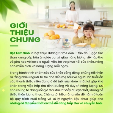 Bột Thực Dưỡng Tam Sinh Vạn Đại 500g - Bổ Sung Dinh Dưỡng Giá Ưu Đãi 807.999₫