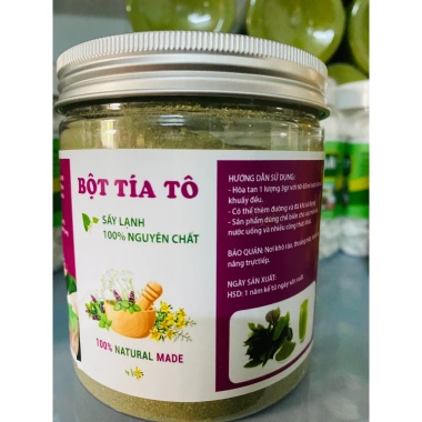 Bột Tía Tô Nguyên Chất Sấy Lạnh 200gr - Giảm Giá Đặc Biệt 56k, Tăng Sức Đề Kháng và Dinh Dưỡng Tự Nhiên