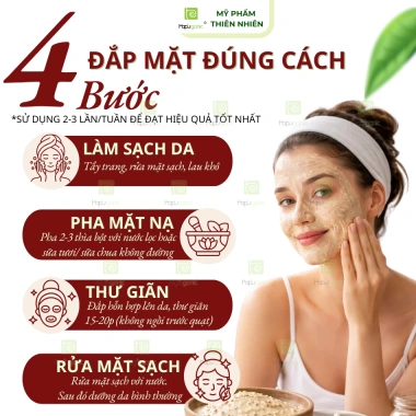 Bột Tinh Cám Gạo HaPuganic 300g - Trắng Da, Đều Màu, giảm giá 34.999 VND 2