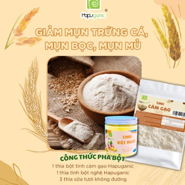 Bột Tinh Cám Gạo HaPuganic 300g - Trắng Da, Đều Màu, giảm giá 34.999 VND 5