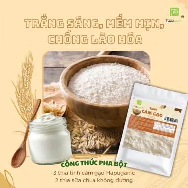 Bột Tinh Cám Gạo HaPuganic 300g - Trắng Da, Đều Màu, giảm giá 34.999 VND 6