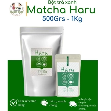 Bột Trà Matcha Haru 500g-1kg Nhập Khẩu Nhật Bản - Hương Vị Tươi Nguyên, Giá Ưu Đãi 4.188.000₫