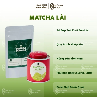 Bột Trà Matcha Olong Hoa Lài - Trà Ôlong Bảo Lộc, Giảm Giá Đặc Biệt 126k