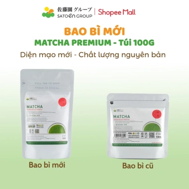 Bột Trà Xanh Matcha Premium Satoen 100g - Nguyên chất Vụ Xuân, Chính Hãng, 180k 2