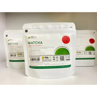 Bột Trà Xanh Matcha Premium Satoen 100g - Nguyên chất vụ xuân, chính hãng, giảm giá 185k