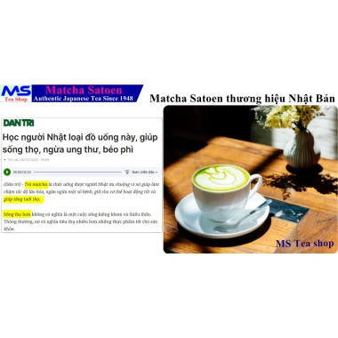 Bột Trà Xanh Matcha Premium Satoen 100g - Nguyên chất vụ xuân, chính hãng, giảm giá 185k