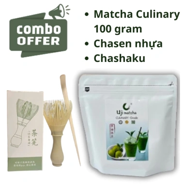 Bột trà xanh Uji Matcha Culinary grade 100g – Thơm ngon chuẩn vị, giảm giá 175k