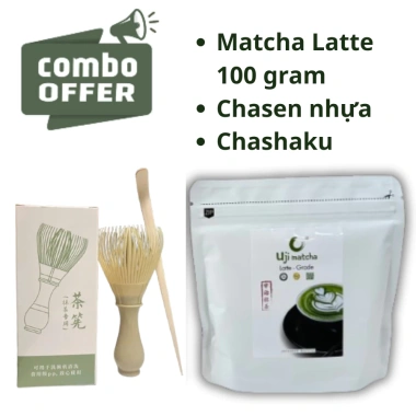 Bột trà xanh Uji Matcha Latte grade 100g Thơm ngon chuẩn vị giảm giá 190k
