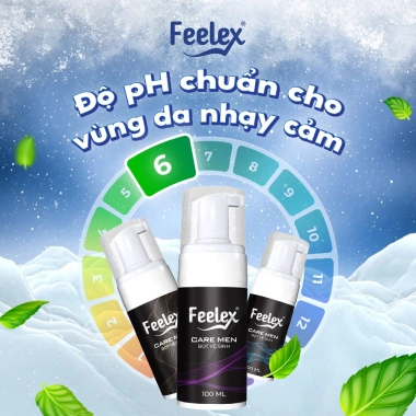 Bọt Vệ Sinh Nam Giới Feelex Care Men 100ml - Tạo Bọt Giữ Thô Mát, Giá Ưu Đãi 95.220₫