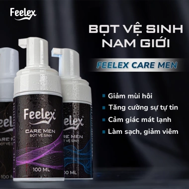 Bọt vệ sinh nam giới Feelex Care Men hương thơm nam tính sang trọng 100ml - Giá chỉ 109.000 VND