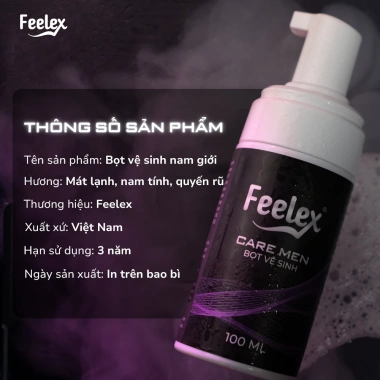 Bọt vệ sinh nam giới Feelex Care Men hương thơm nam tính sang trọng 100ml - Giá chỉ 109.000 VND