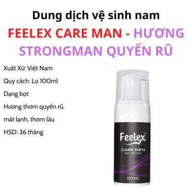 Bọt vệ sinh nam giới Feelex Care Men hương thơm nam tính sang trọng 100ml - Giá chỉ 109.000 VND