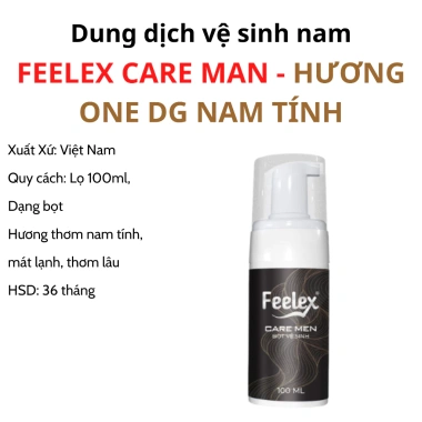 Bọt vệ sinh nam giới Feelex Care Men hương thơm nam tính sang trọng 100ml - Giá chỉ 109.000 VND