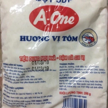 Bột Xúp Tôm A-One 10 Gói - Hương Vị Đậm Đà, Dinh Dưỡng, Giá Gốc 134,070 VNĐ, Giảm còn 109,000 VNĐ 3