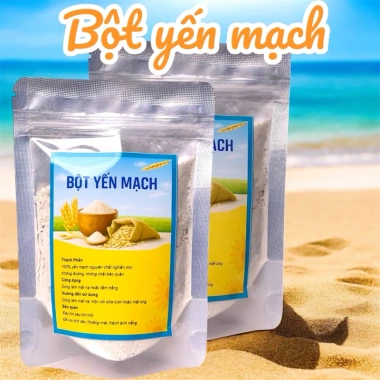 Bột yến mạch 100gr nguyên chất Hanmade - Giá 15.000đ, ăn sáng nhanh, năng lượng dồi dào