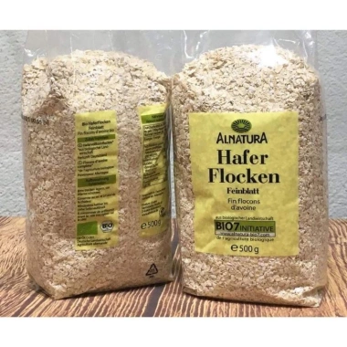 Bột yến mạch 500g Hafer Flocken organic giảm cân, bé ăn dặm, cán vỡ – 45.000 VND