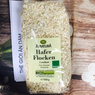 Bột yến mạch 500g Hafer Flocken organic giảm cân, bé ăn dặm, cán vỡ – 45.000 VND
