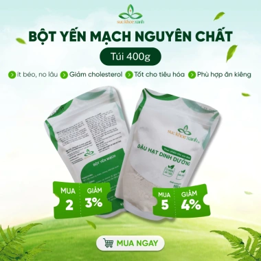 Bột Yến Mạch Nguyên Chất Úc 400g - Chất Xơ, Không Đường, Giảm Cân, Da Đẹp, 50.200 VND