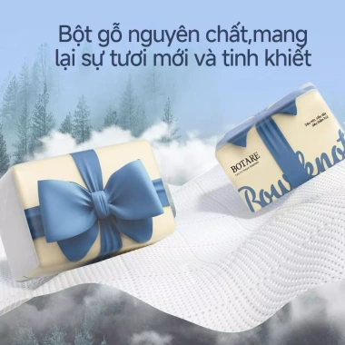 BOTARE Giấy ăn 4 lớp 1.998 tờ 27 gói - Bột gỗ, mềm mịn, an toàn, giá 160.000 VND 5
