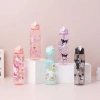 Bottole nhựa họa tiết hoạt hình ống hút - Uống nước ngoài trời cho bé trai, bé gái 4